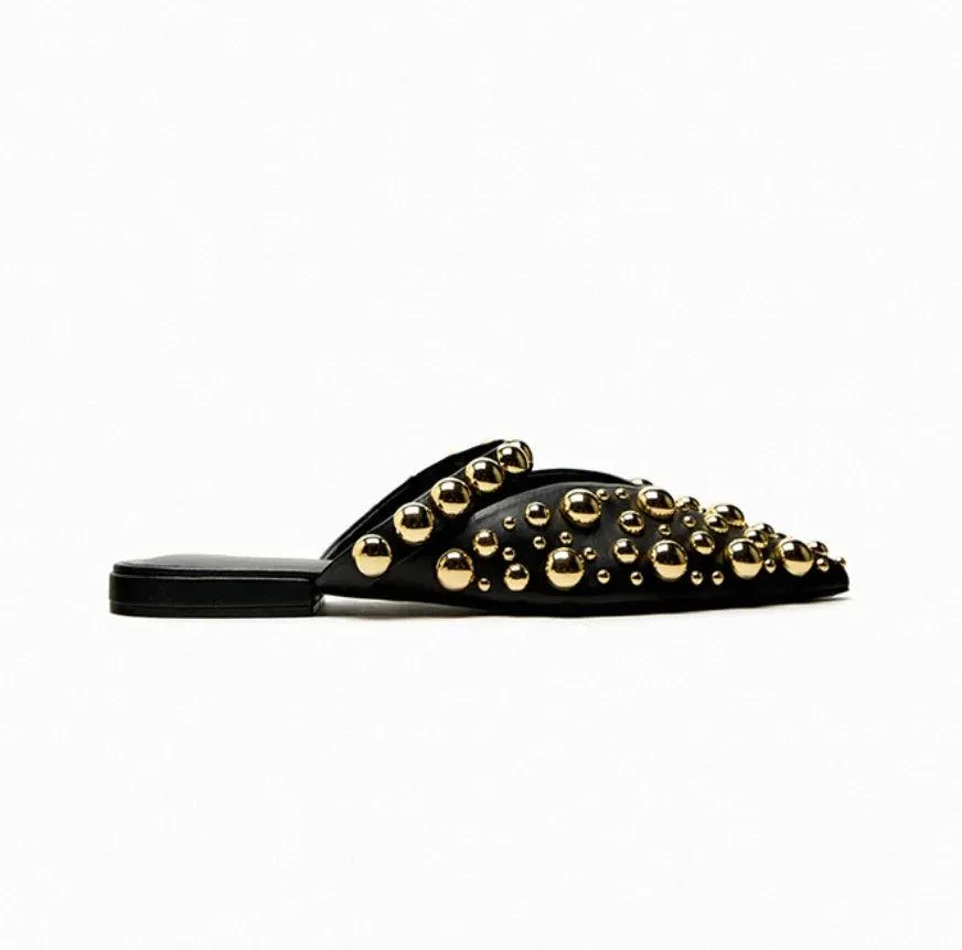 Agatha Punk Studs Mules