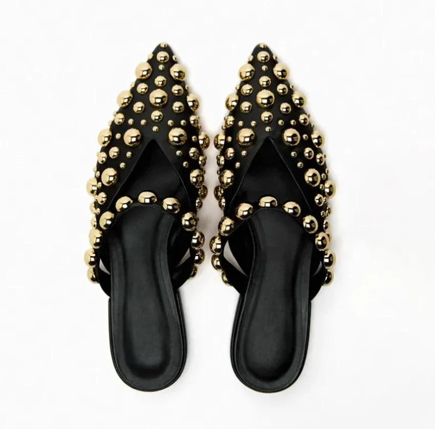 Agatha Punk Studs Mules