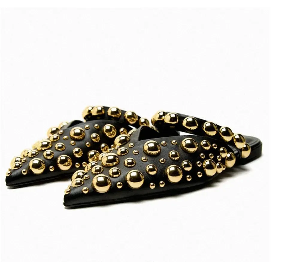 Agatha Punk Studs Mules