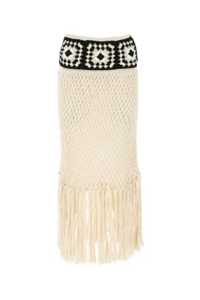 Alanui Crotchet Fringed Skirt