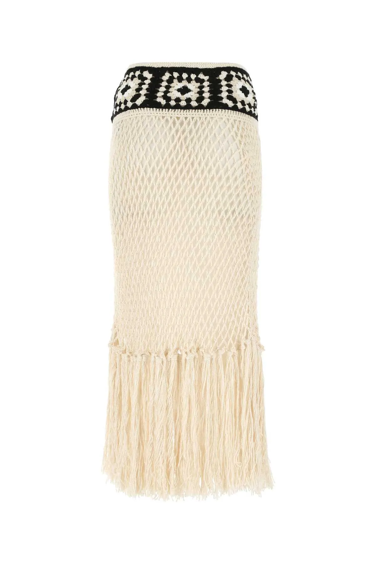 Alanui Crotchet Fringed Skirt