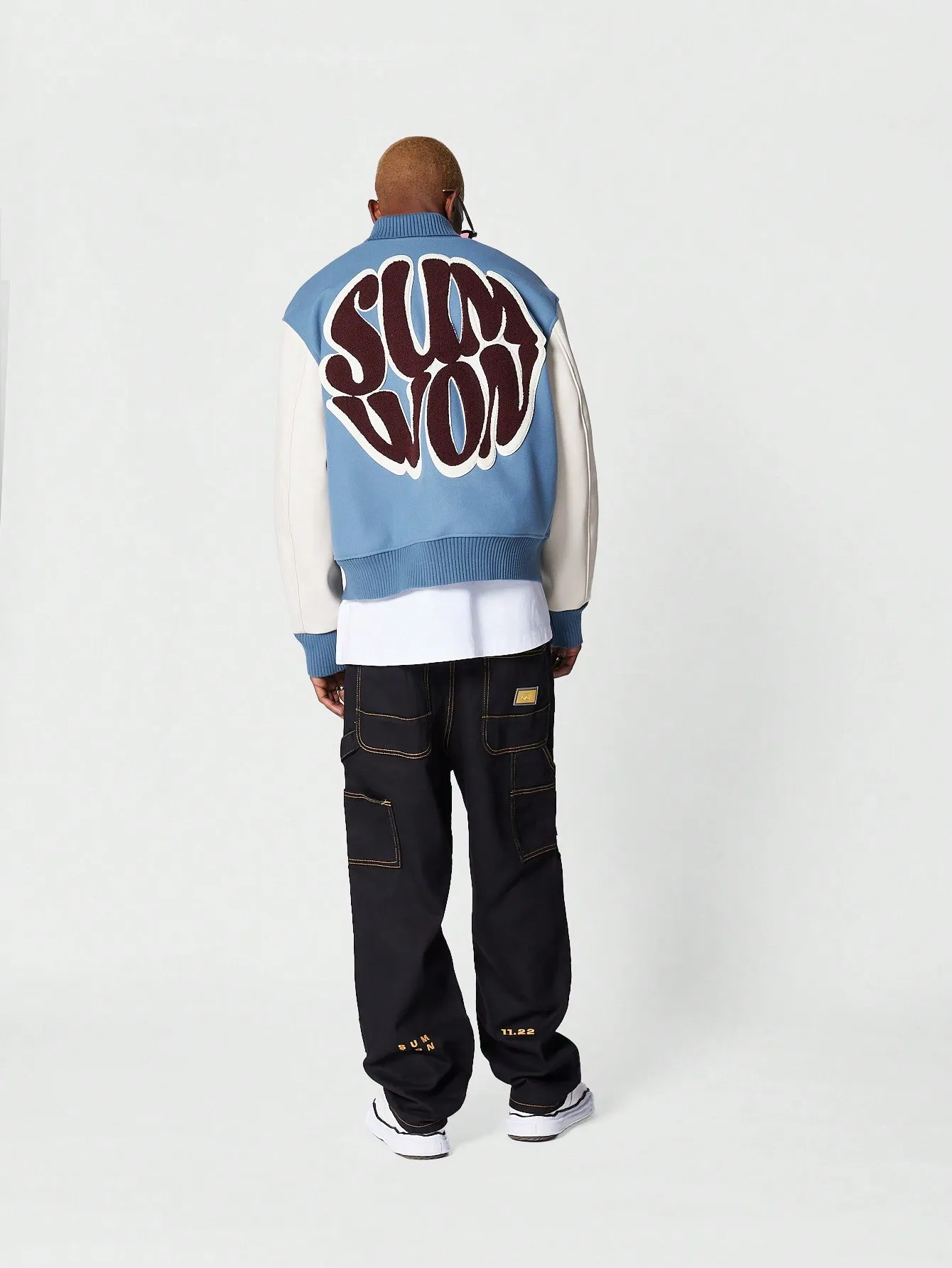 Badged Wool Varsity Jacket