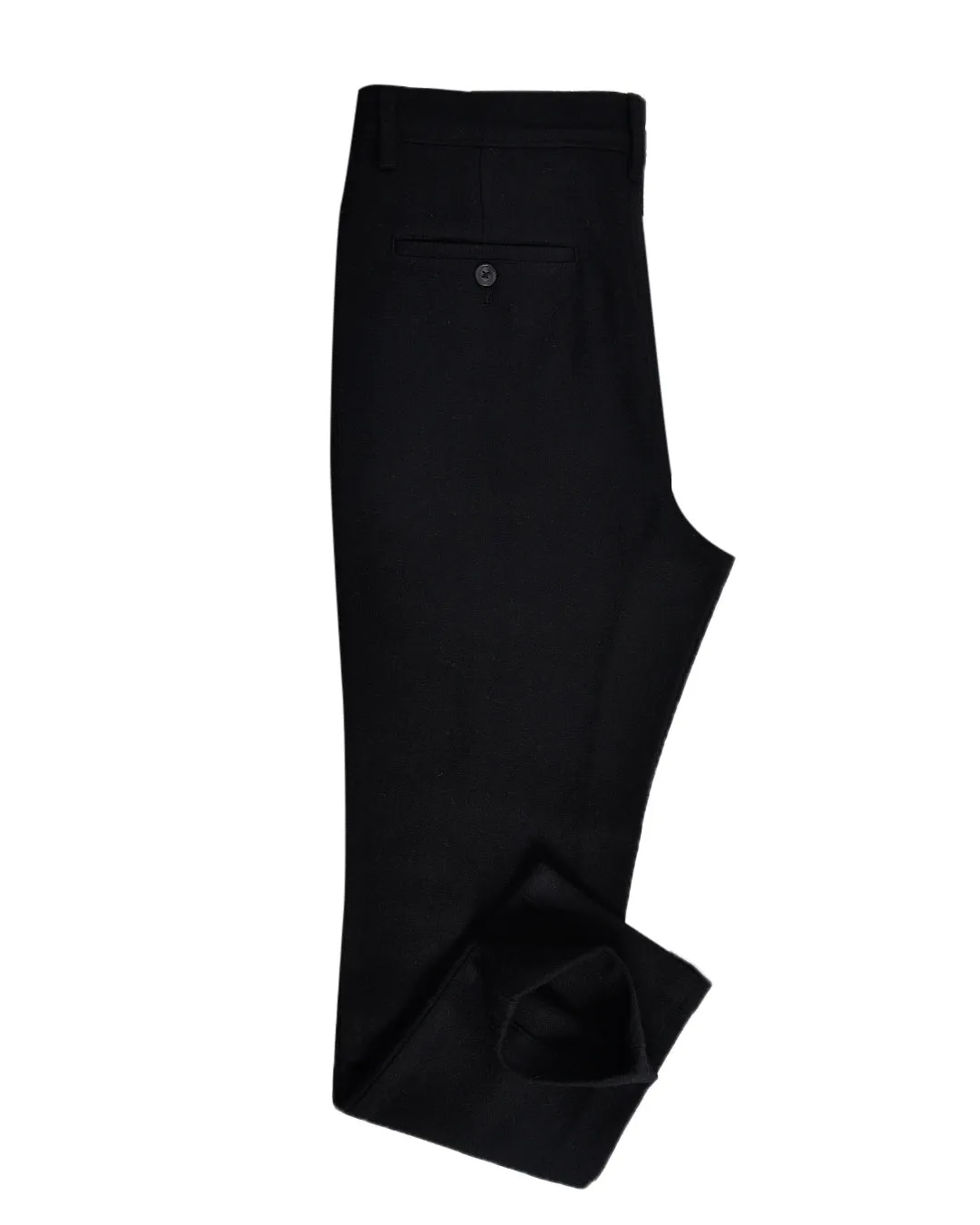 Black Wool Winter Pant