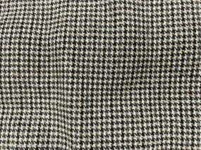 Brown Small Houndstooth Wool Blend