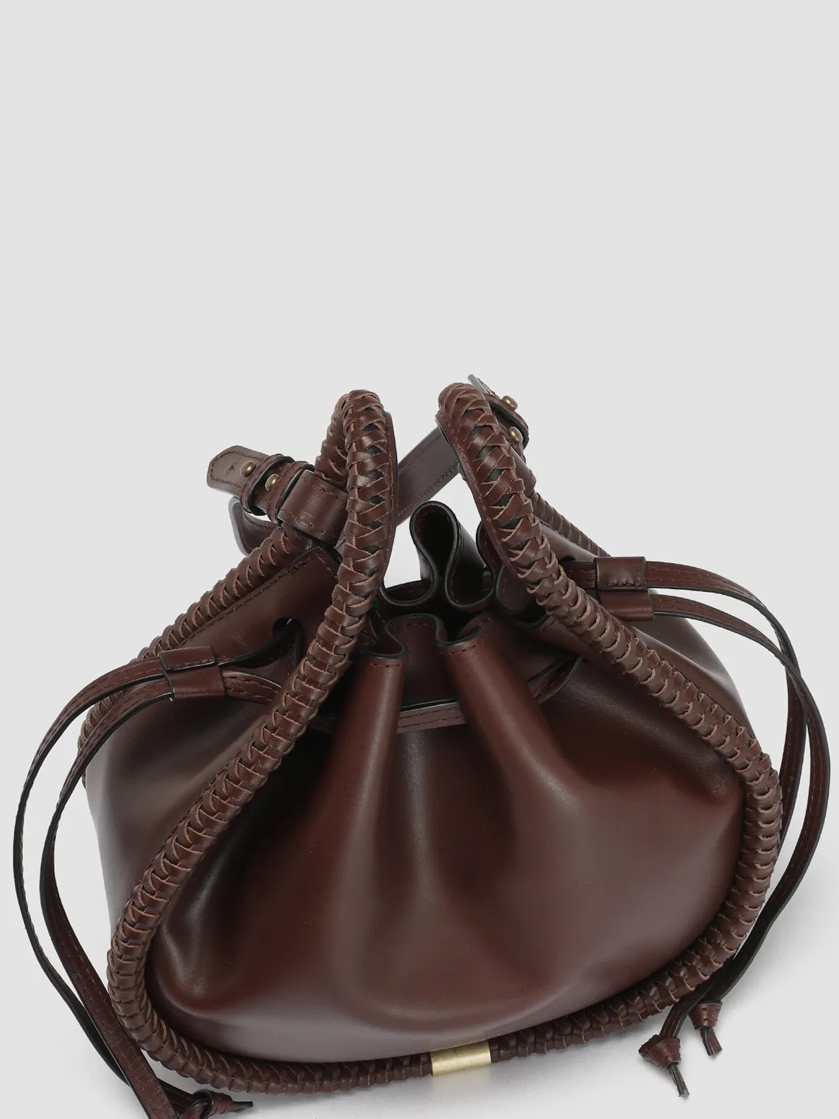 CABALA 104 - Brown Leather Handle Bag