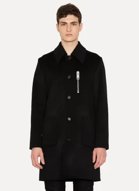 Double Faced Virgin Wool Car Coat