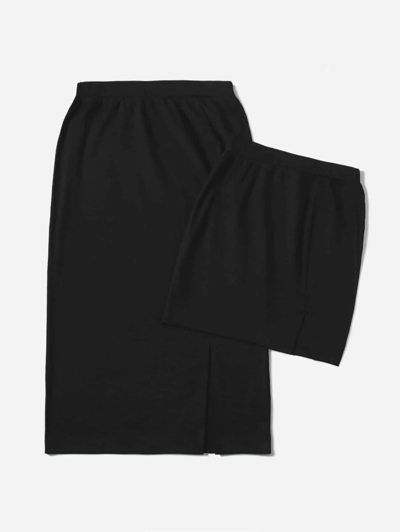 Elegant Plain Split High Waist Mini Women Skirts