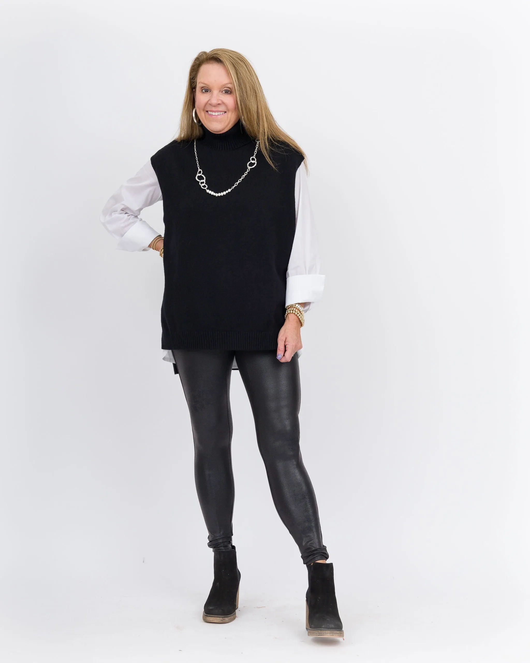 Emily Turtle Neck Sweater Black-Final Sale