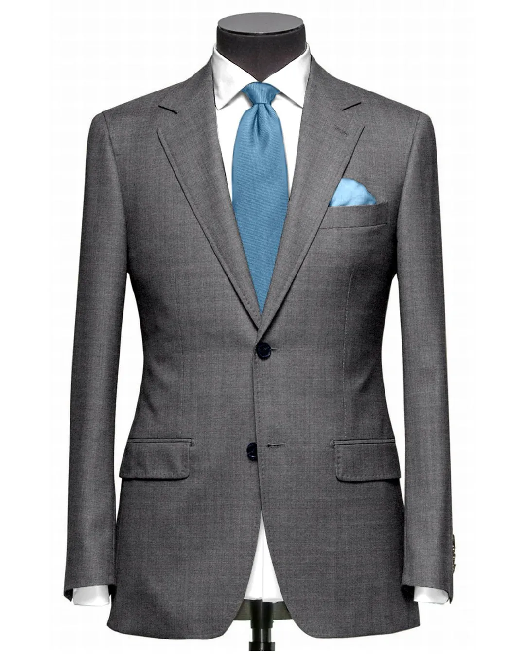 EThomas Wool Cashmere: Light Grey Wool Jacket