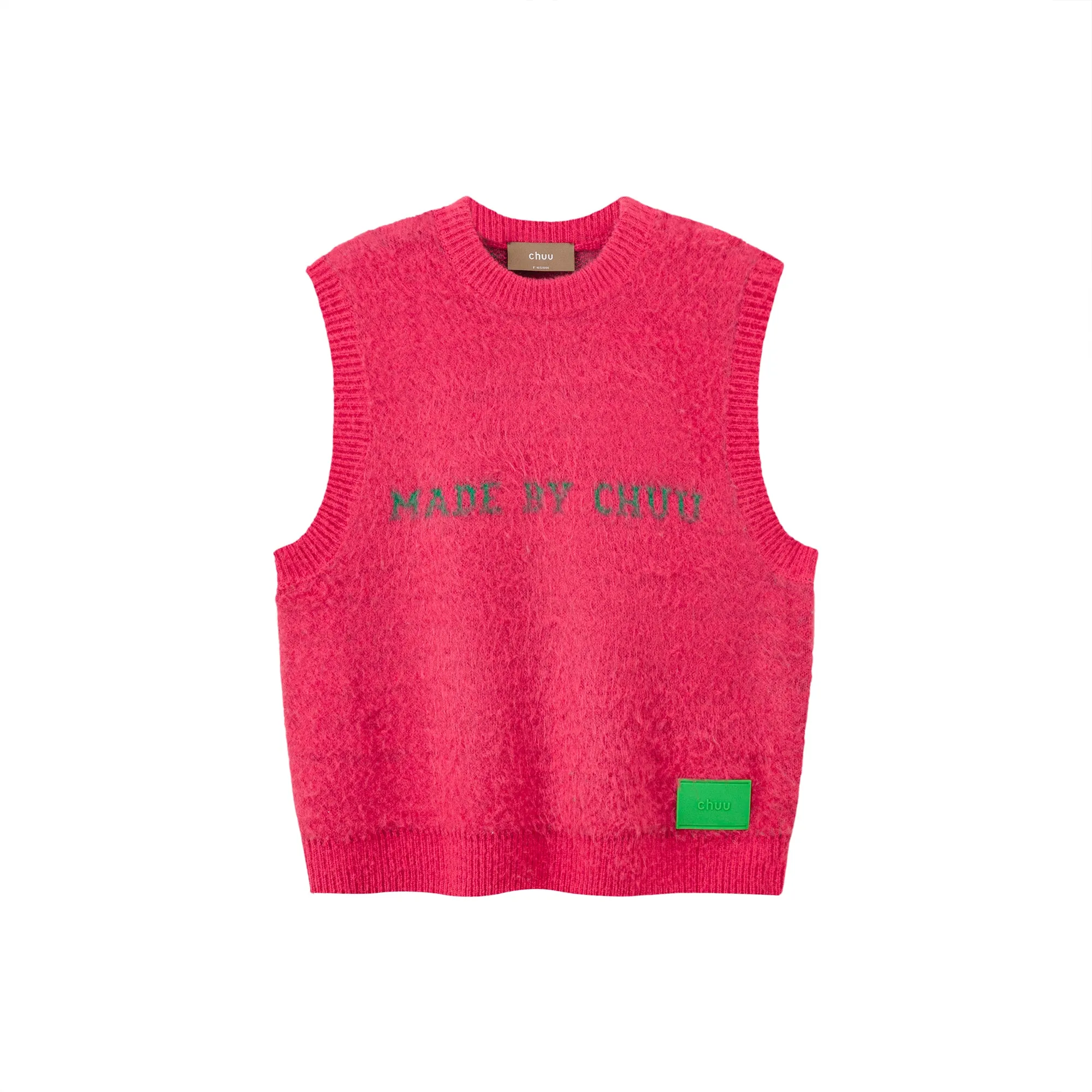 I Know Best Round Loose Fit Sleeveless Knit Vest