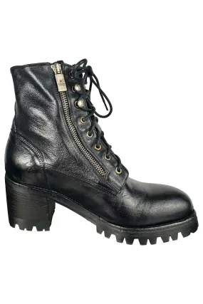 Jo Ghost Holly Combat Ankle Boot 4853 | Nero