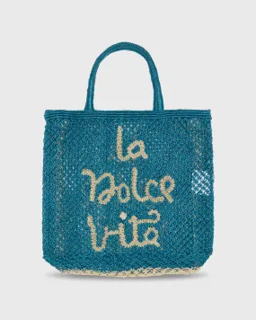 Large La Dolce Vita Tote in Ocean