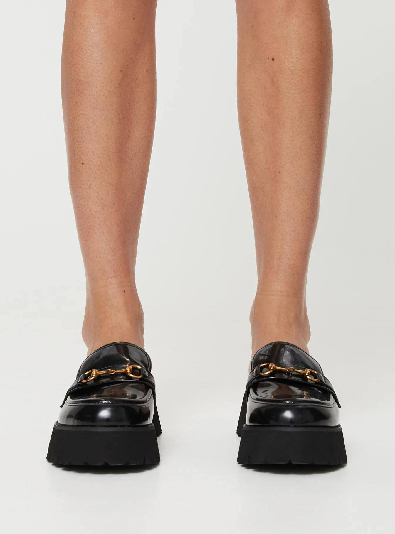 Lidia Mule Loafers Black