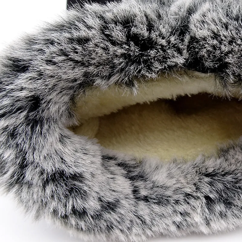 Mid-calf Faux Fur Plush Winter Snow Boots