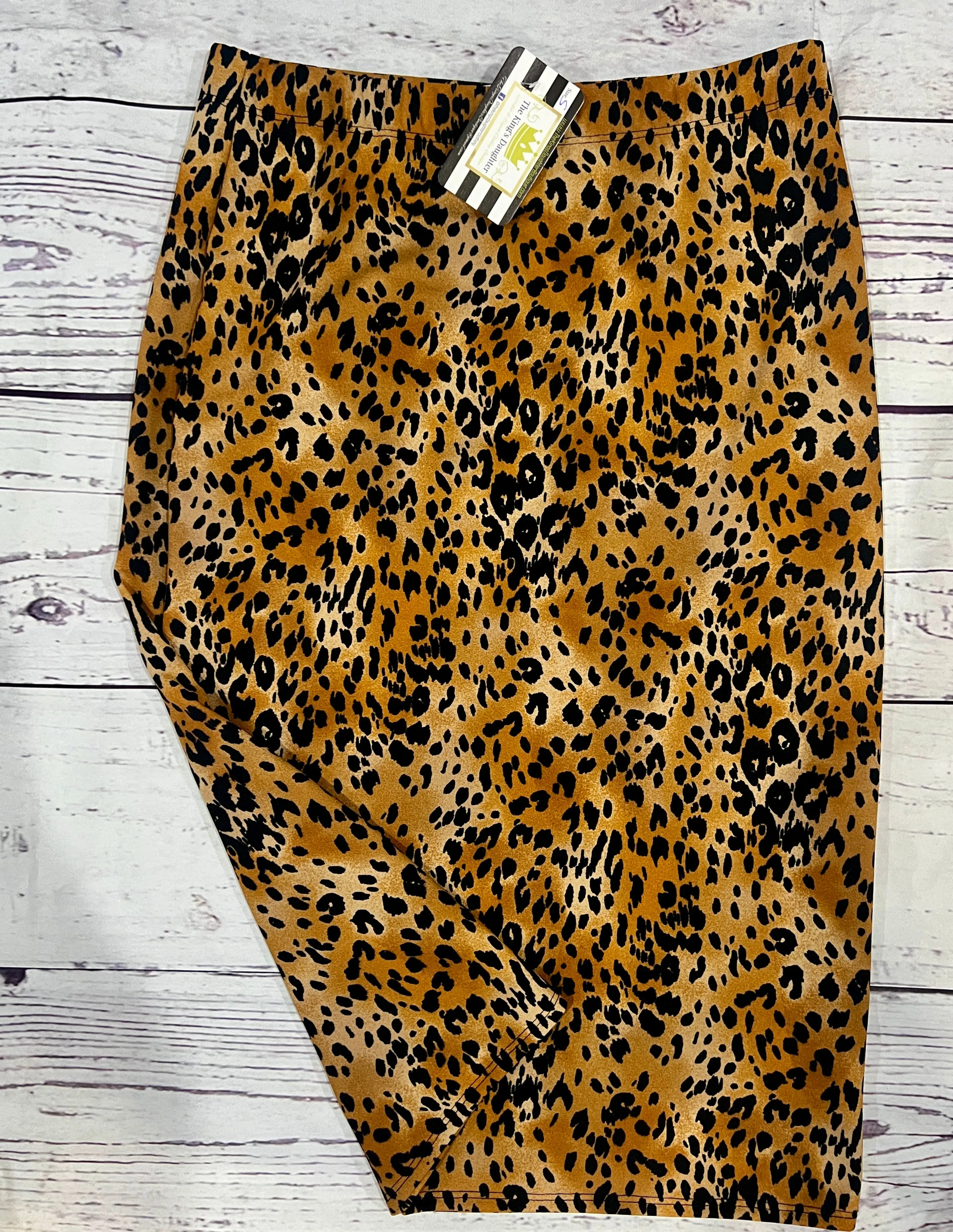 Miss Amy Pencil Skirt (Regular & Plus)- Animal print