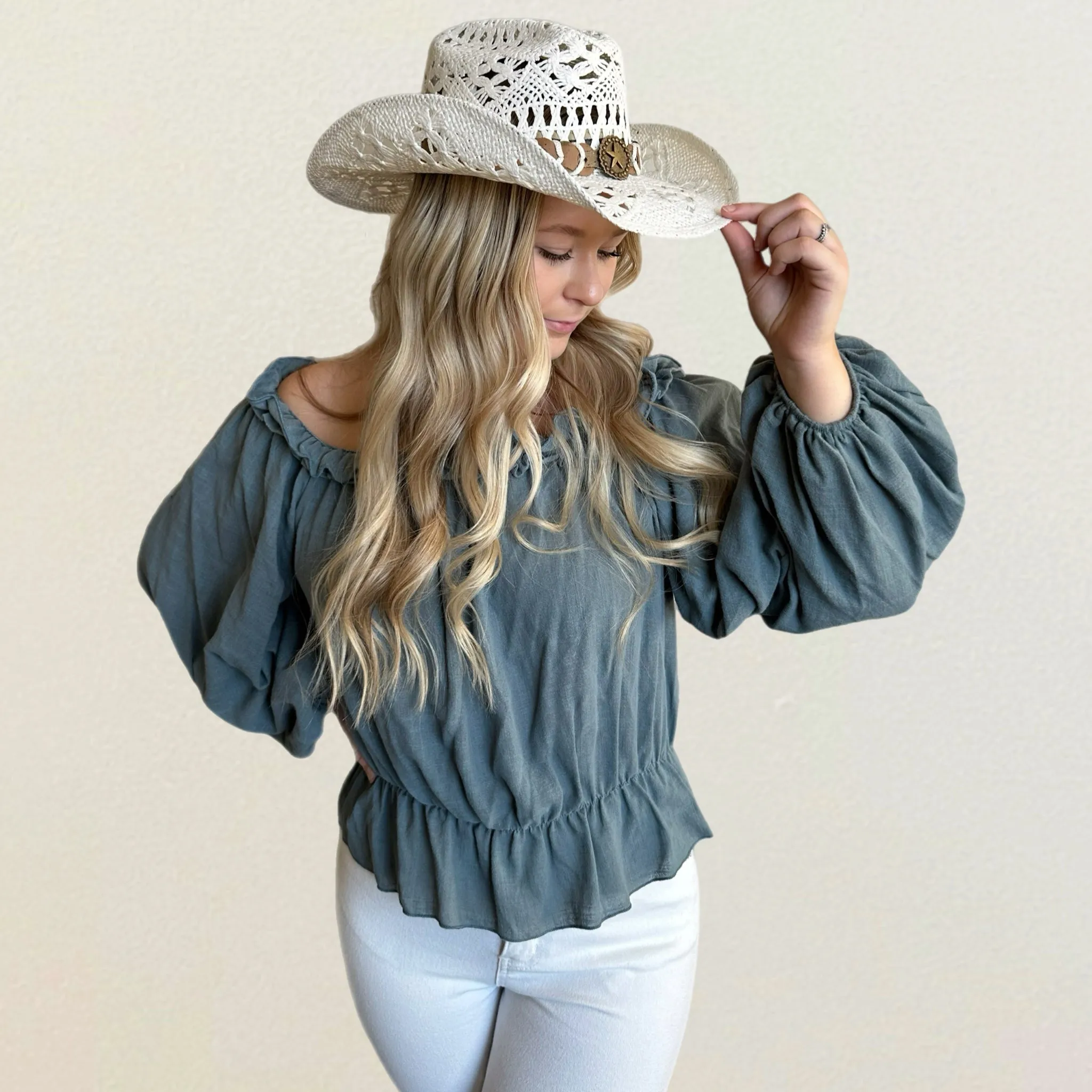 Off the  Shoulder Ruffle Top