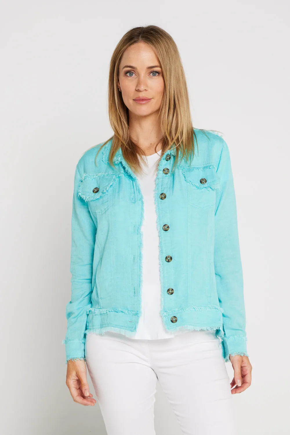 Orientique Essentials Summer Jacket - Aqua