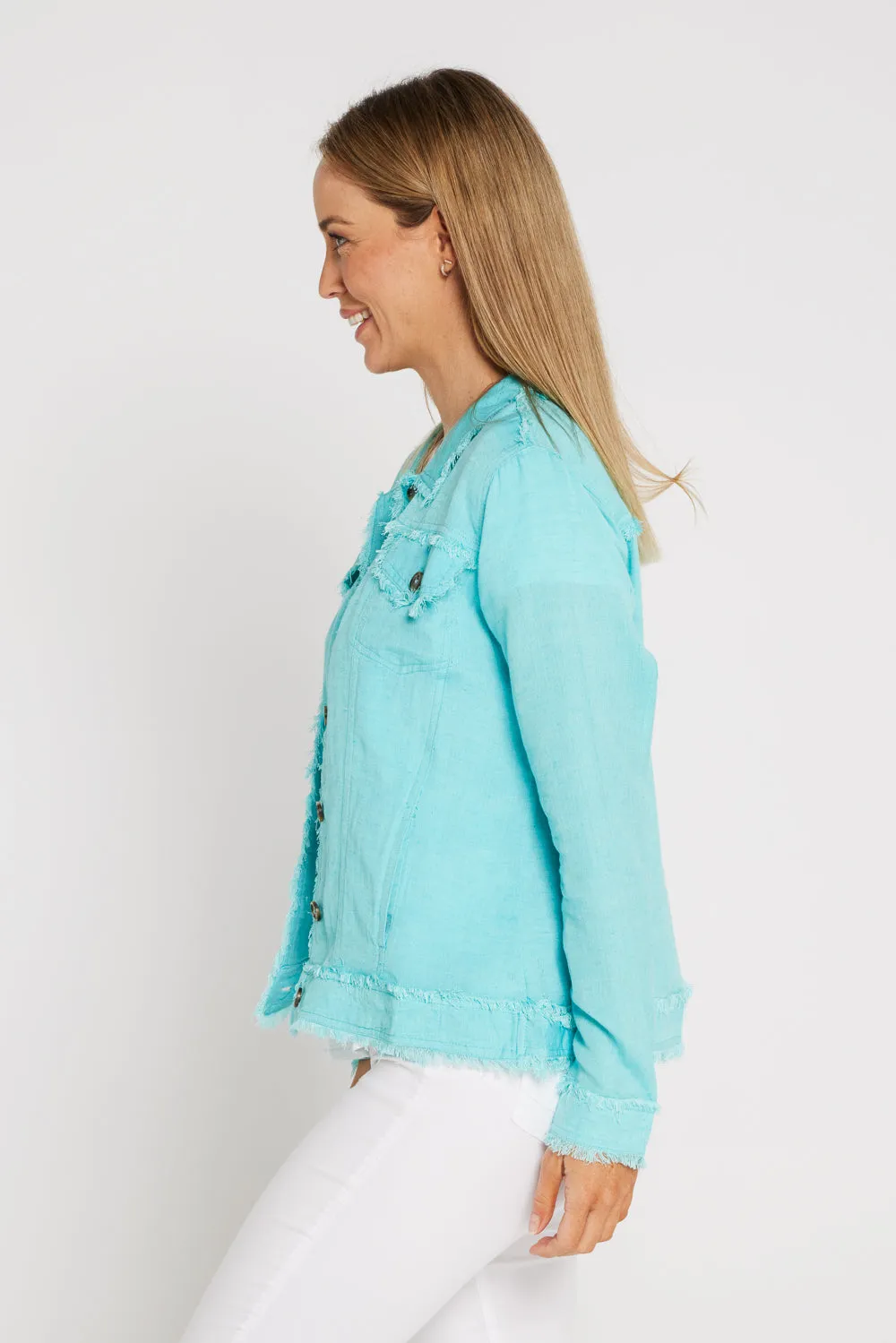 Orientique Essentials Summer Jacket - Aqua