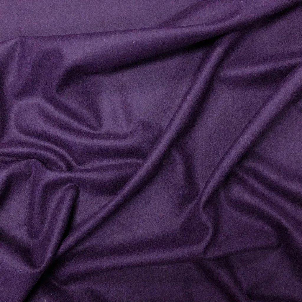 Plain Wool Blend Fabric