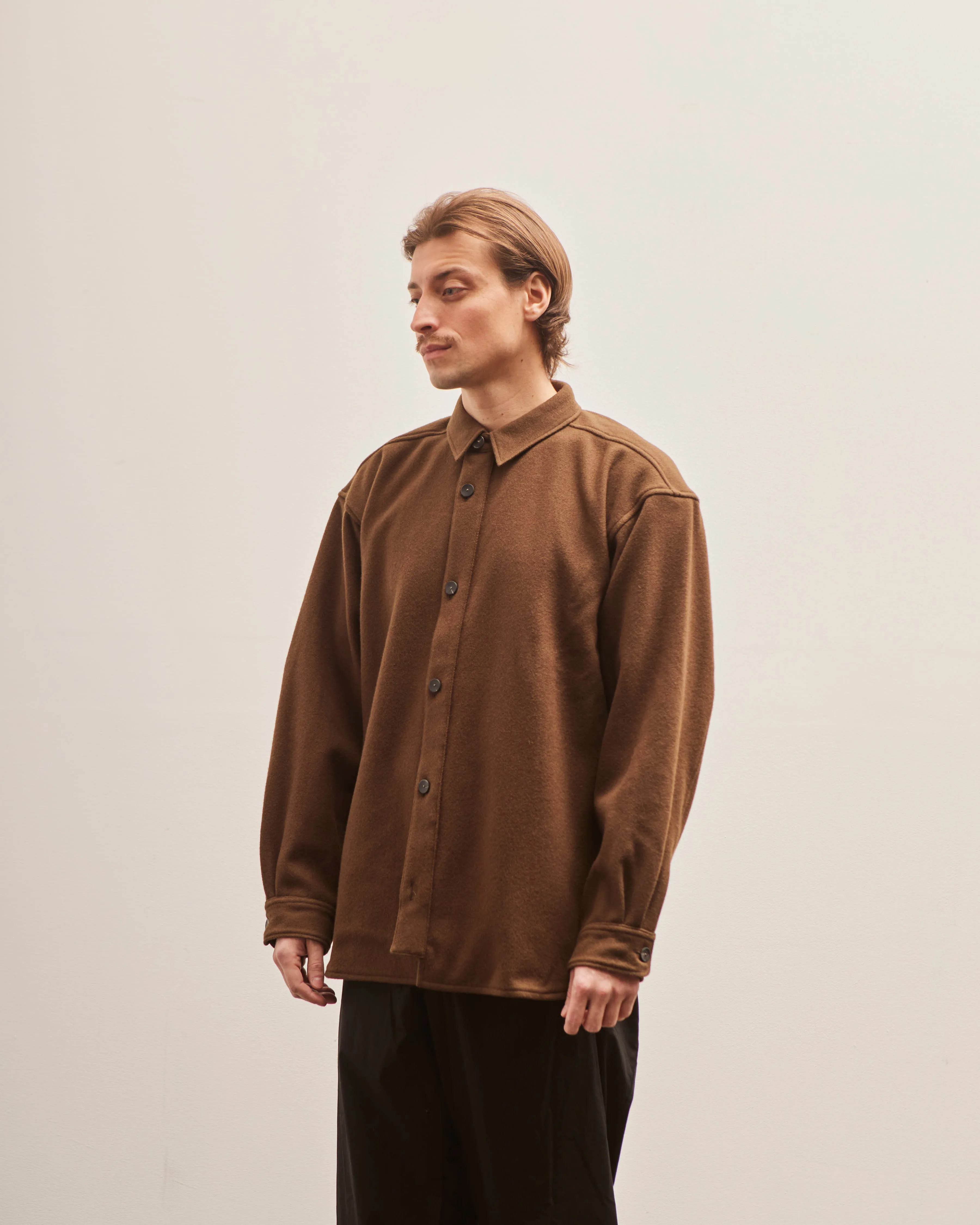 Postalco Unisex Free Arm Button Jacket, Walnut