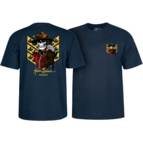 POWELL-PERALTA T-SHIRT KEVIN HARRIS MOUNTIE NAVY