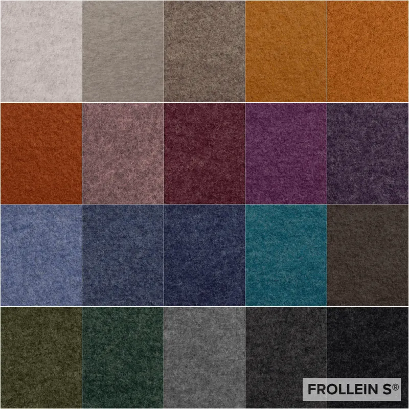 PRE-ORDER - Boiled Wool Fabric - Melange | Sustainable High-Quality Wool for Sewing