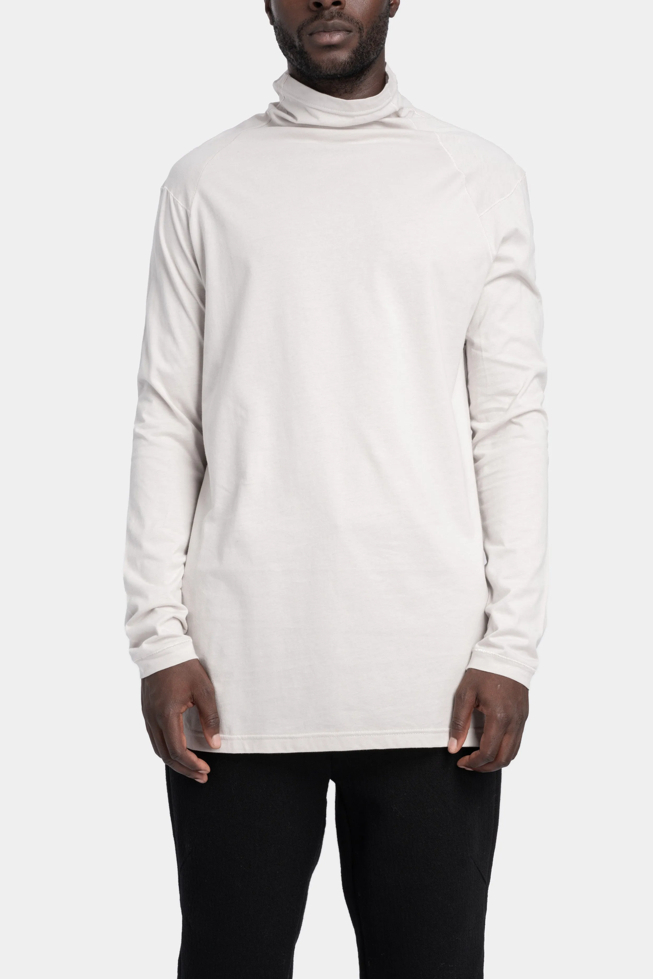 Raglan LS turtleneck T-Shirt, Off White