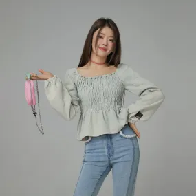 Soft Voice Off-The-Shoulder Blouse