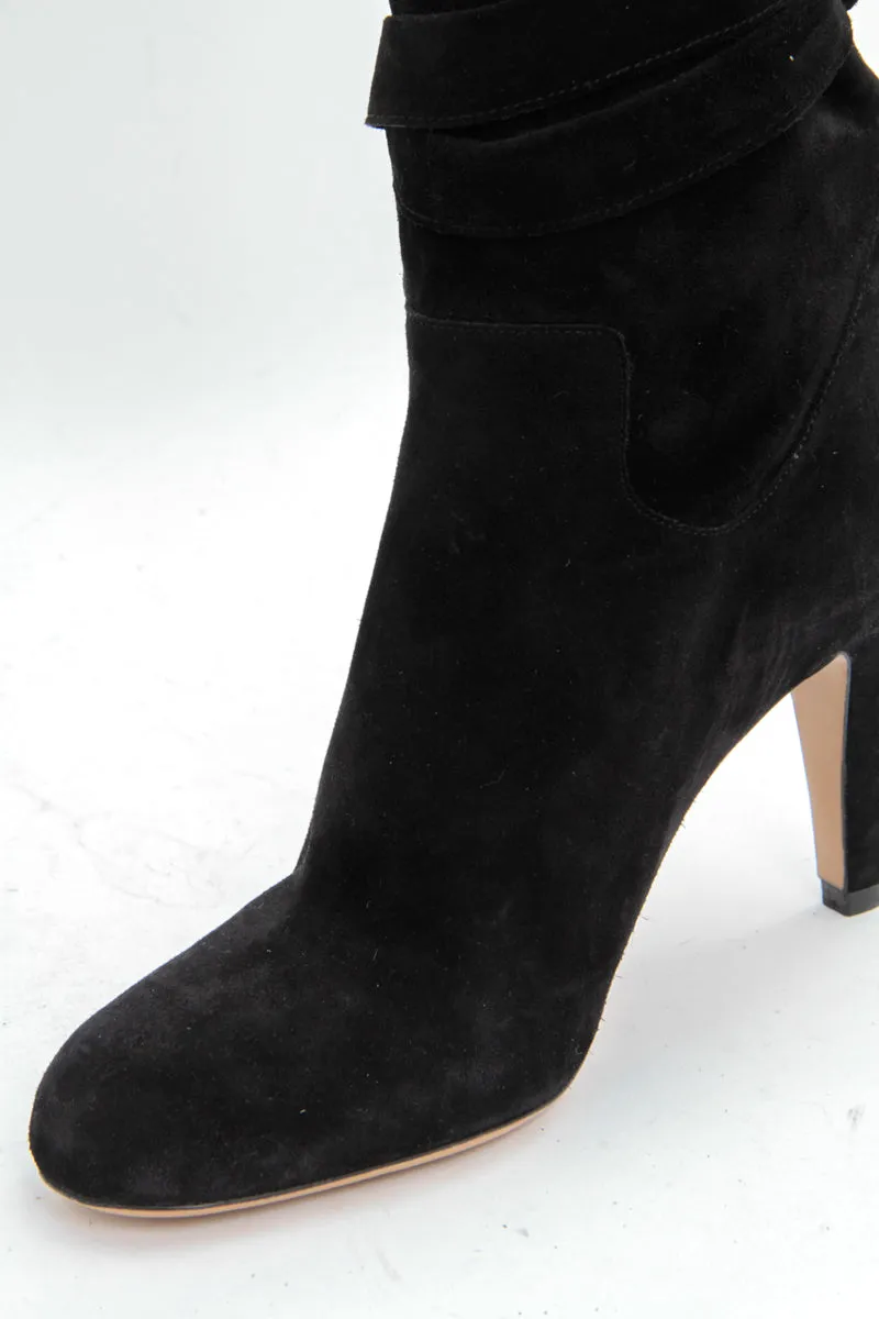 SUEDE TASSEL BOOTS